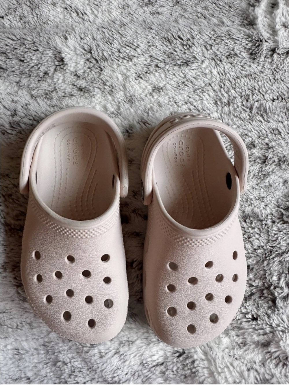 Kids Crocs Clog Sandals in Bone C9 Comfortable Everyday Wear - Picture 3 of 9